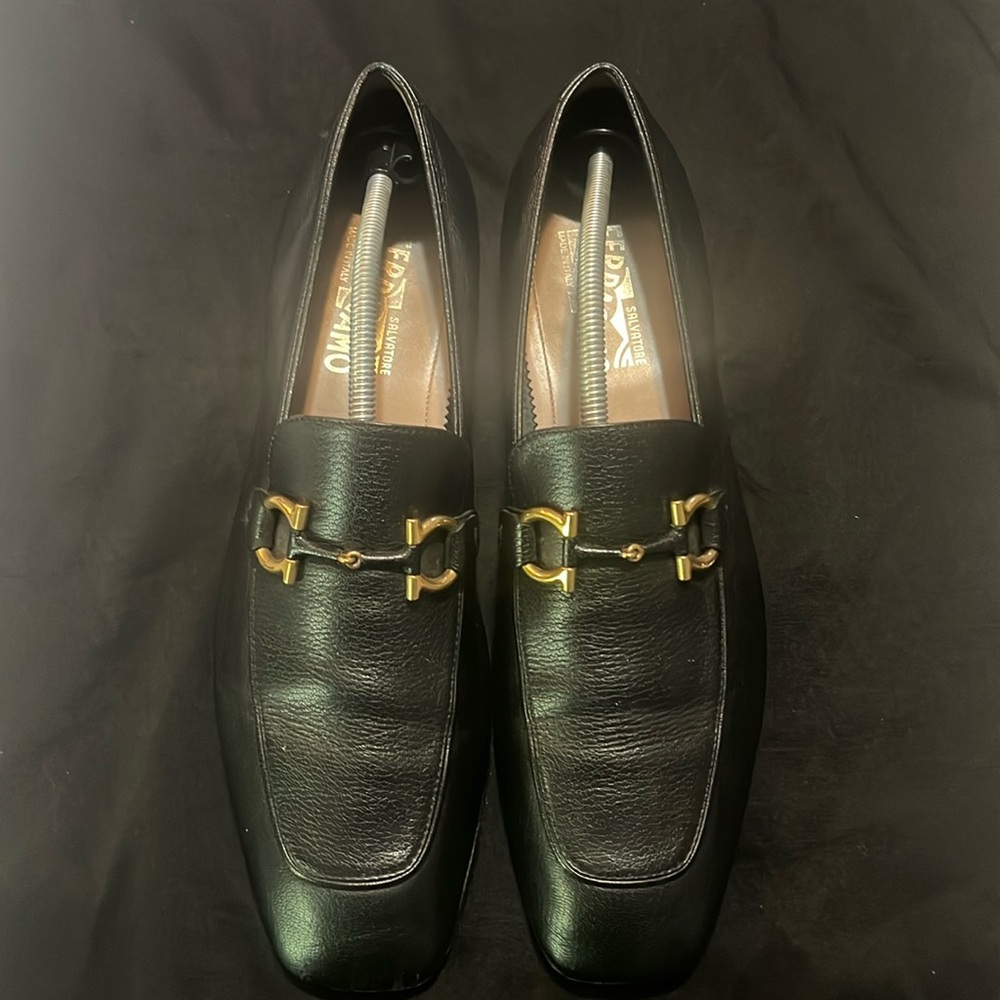 Black Dress Shoes by Ferragamo